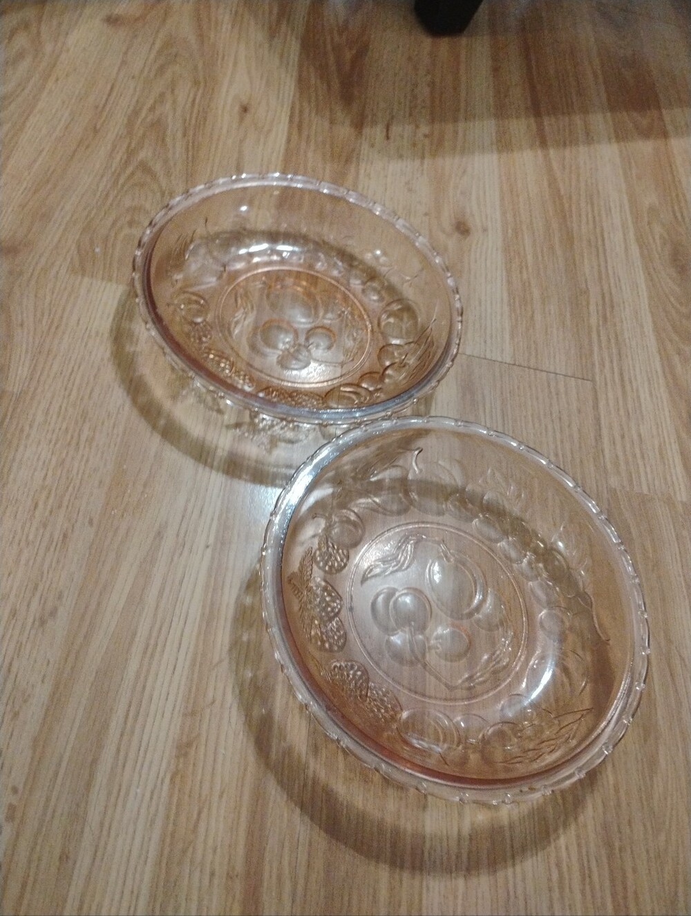 Kig Vintage Pink Glass Pie Plate